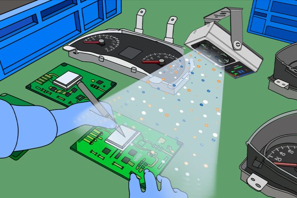 仪表盘总成静电消除